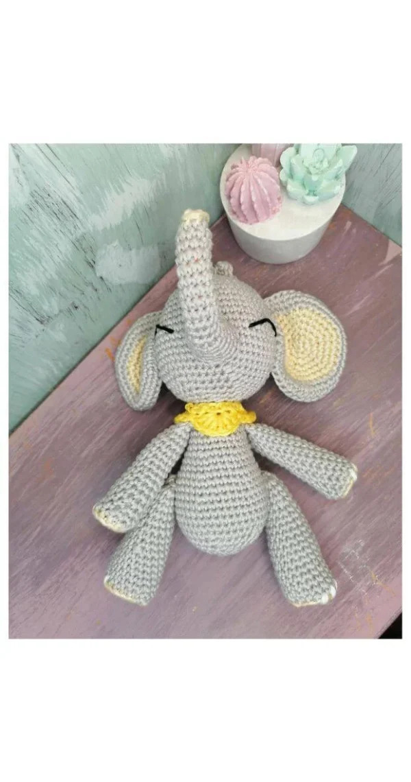 Amigurumi Μικρό Ελεφαντάκι 100% Χειροποίητο